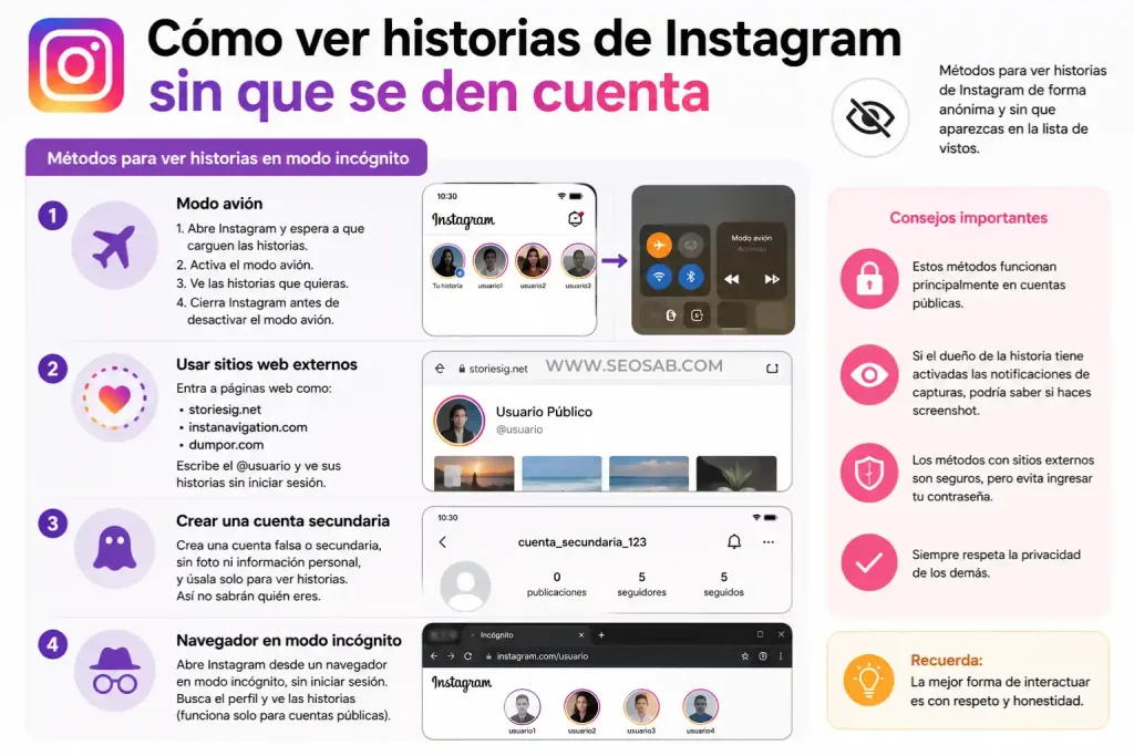 ver historias de instagram sin que se den cuenta