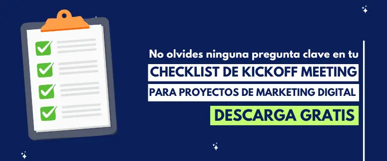 Checklist Kickoff meeting