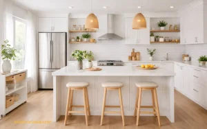 Diseños de cocina moderna blancas