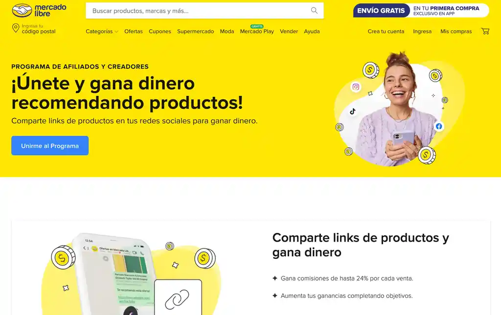 Mercado libre afiliados