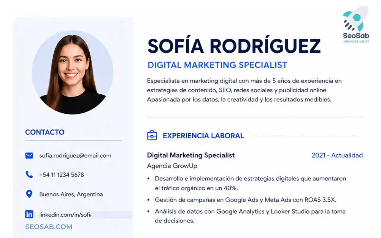 Prompts para crear un currículum vitae