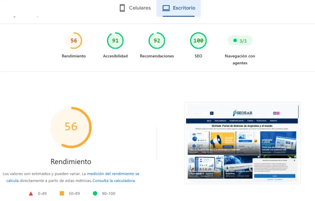Google page Speed Insight