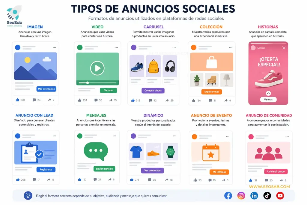 tipos de anuncios sociales