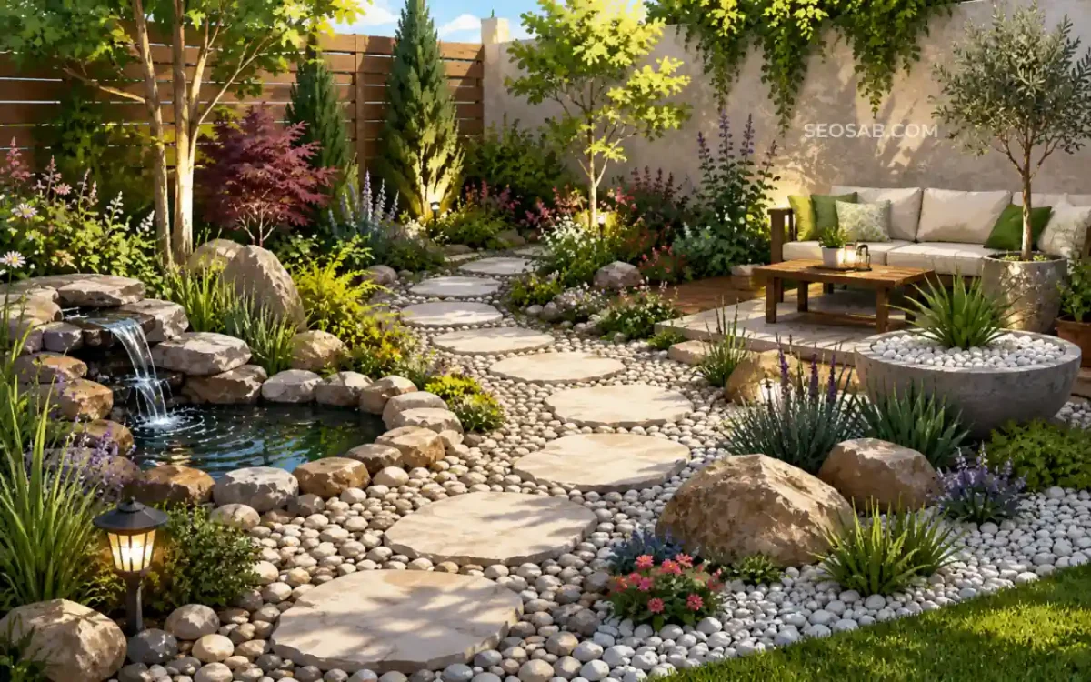 decorar jardines con piedras