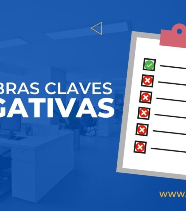 Palabras clave negativas